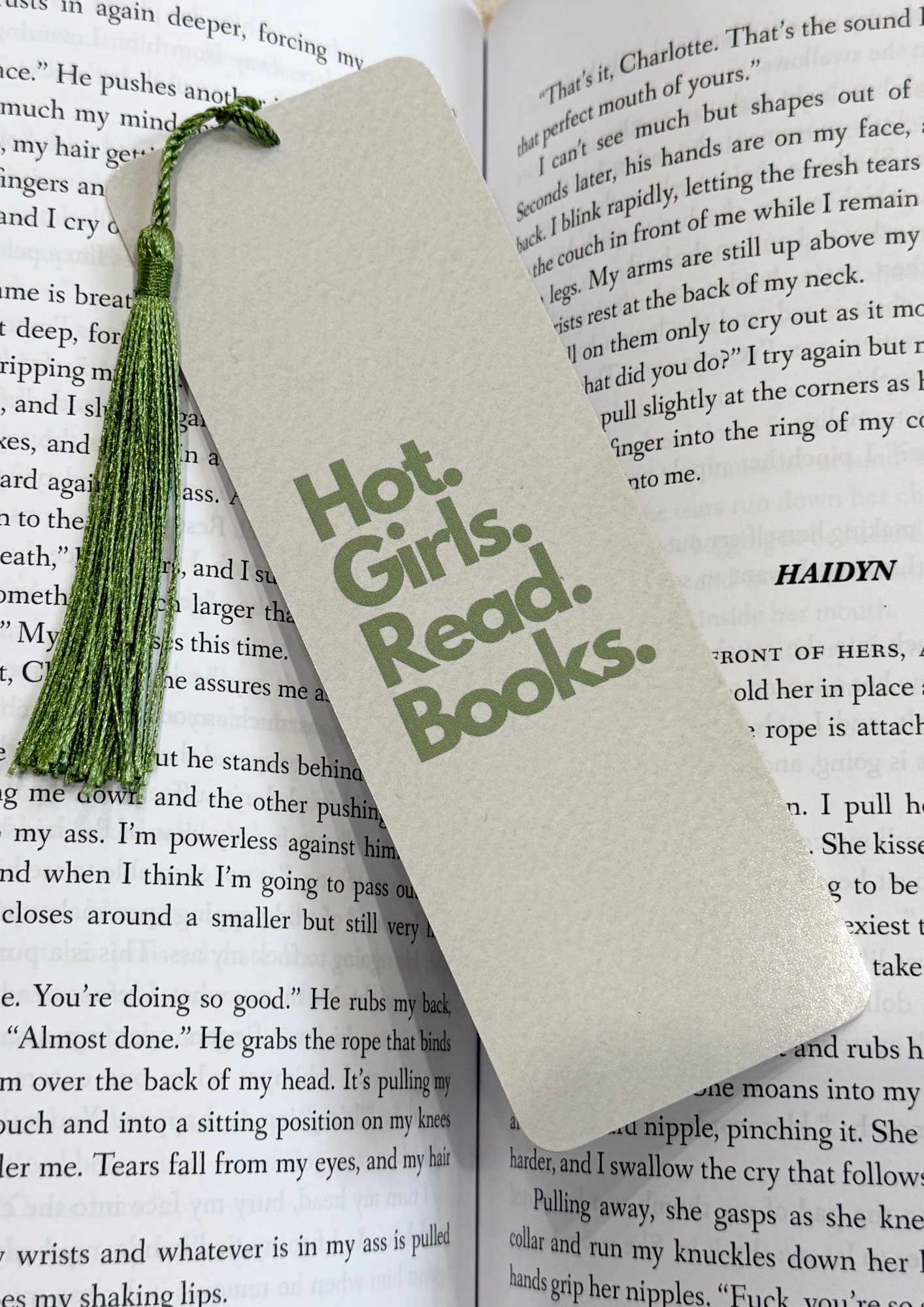 Hot. Girls. Read. Books Bookmark
