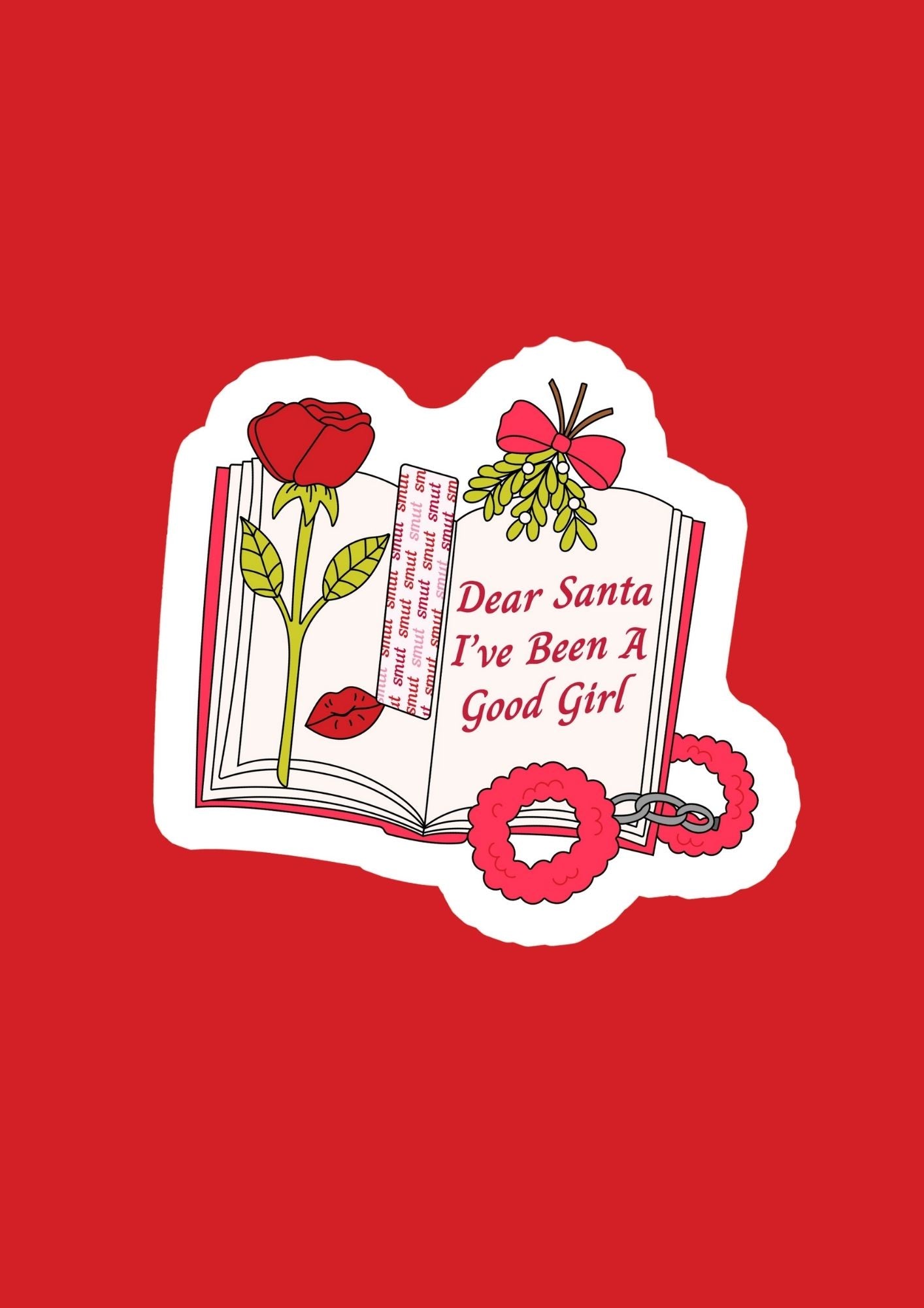 Dear Santa Waterproof Vinyl Sticker