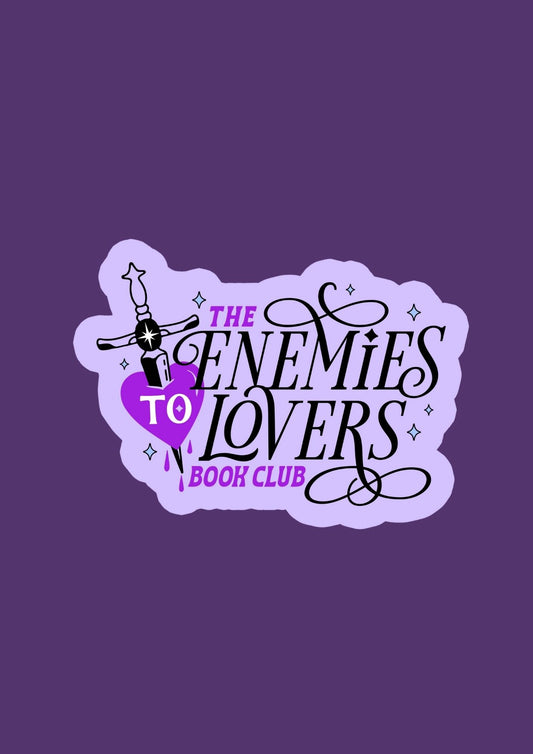 Enemies To Lovers Book Club Waterproof Vinyl Sticker