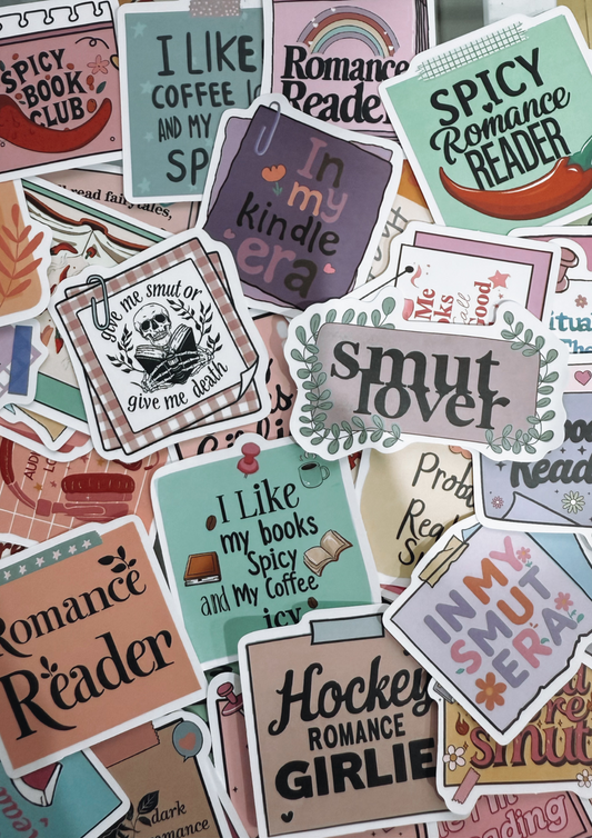 Bookish & Smutty Sticker Pack (10pcs)