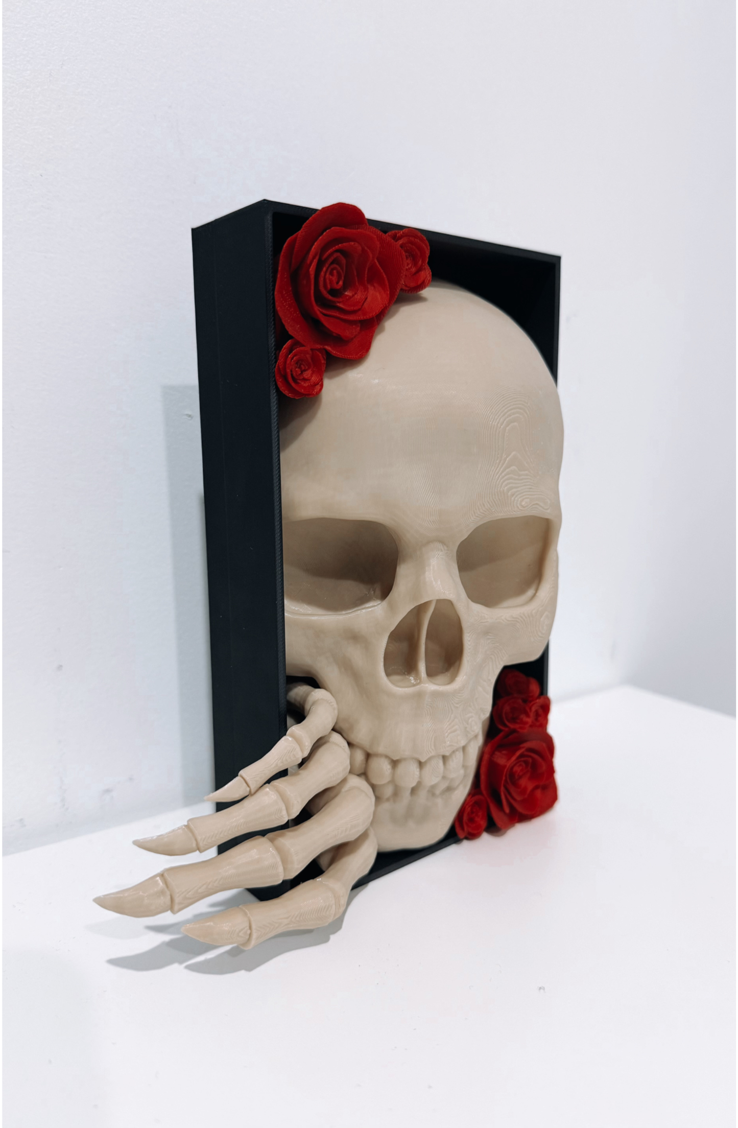 Rose Skull Book Nook