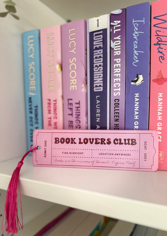 Book Lovers Book Club Bookmark