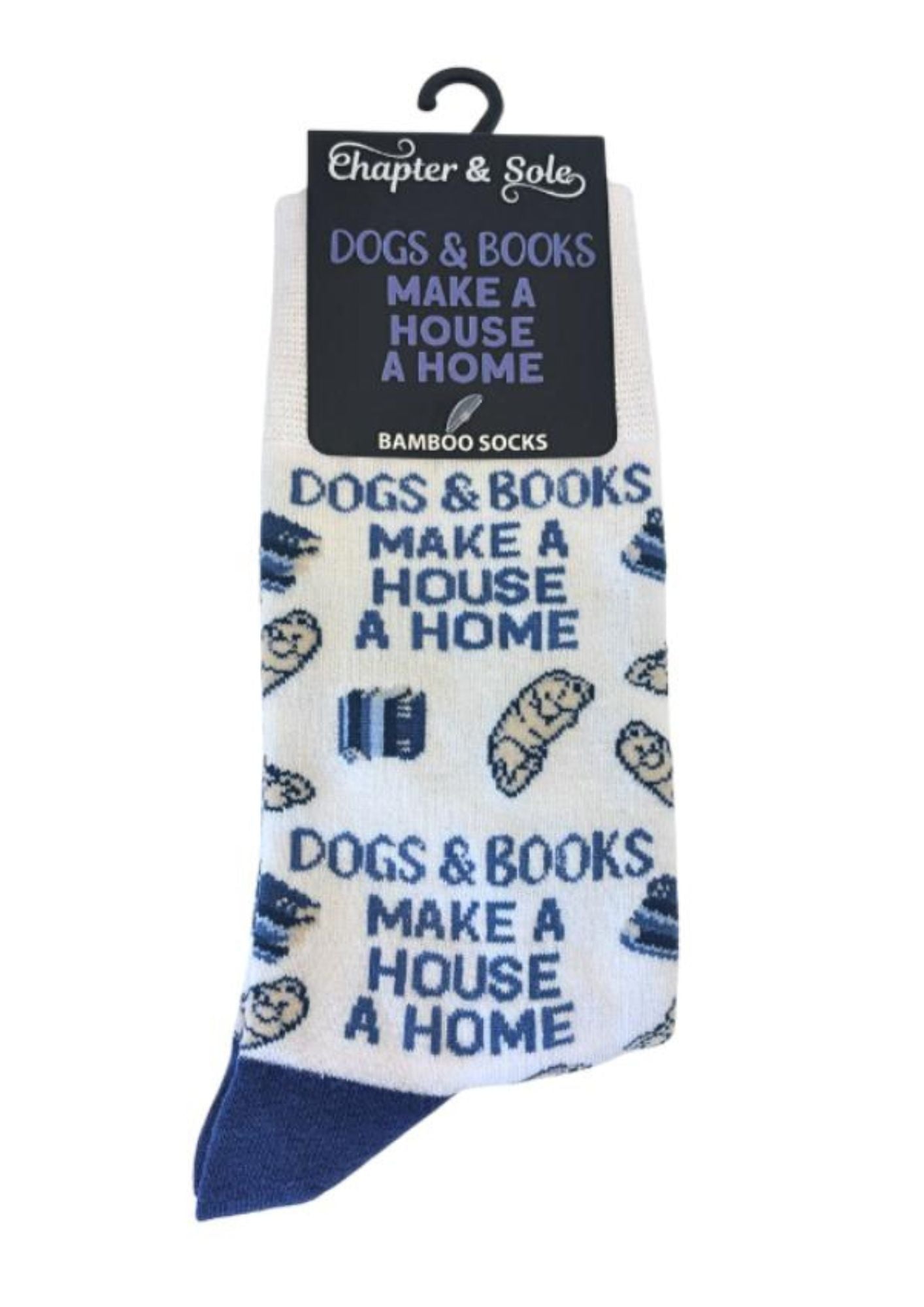 Dogs and Books - Bamboo Socks