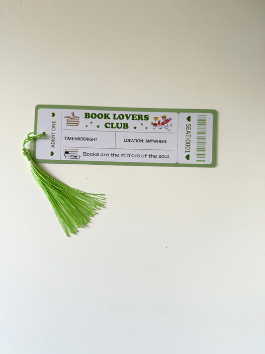 Book Lovers Club Bookmark