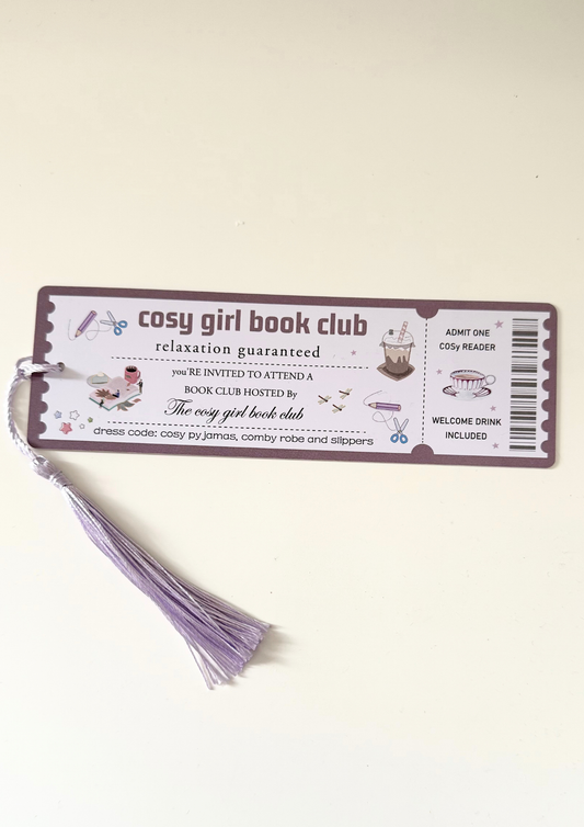 Cosy Girl Book Club Bookmark