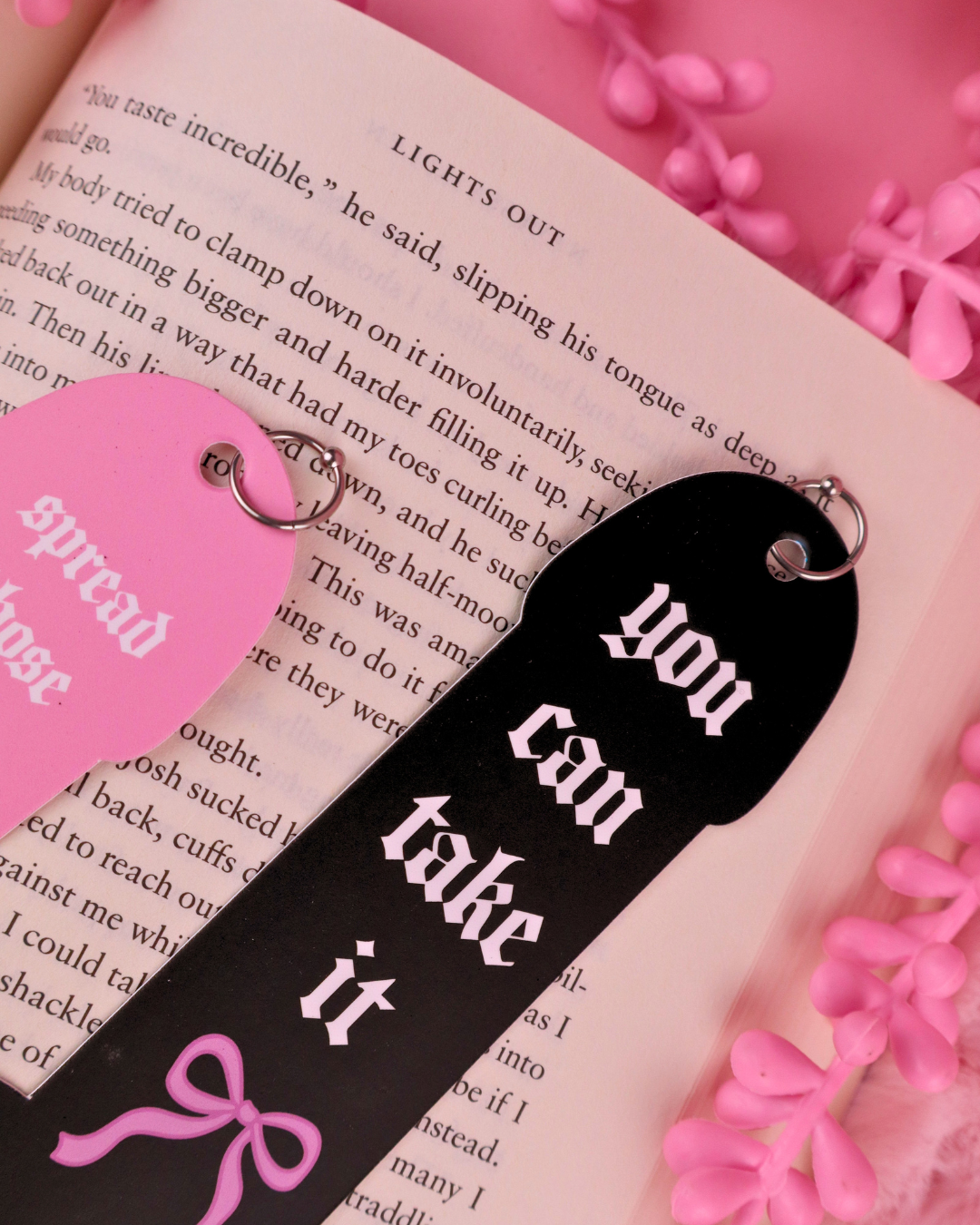 Pierced Cock Bookmark BLACK