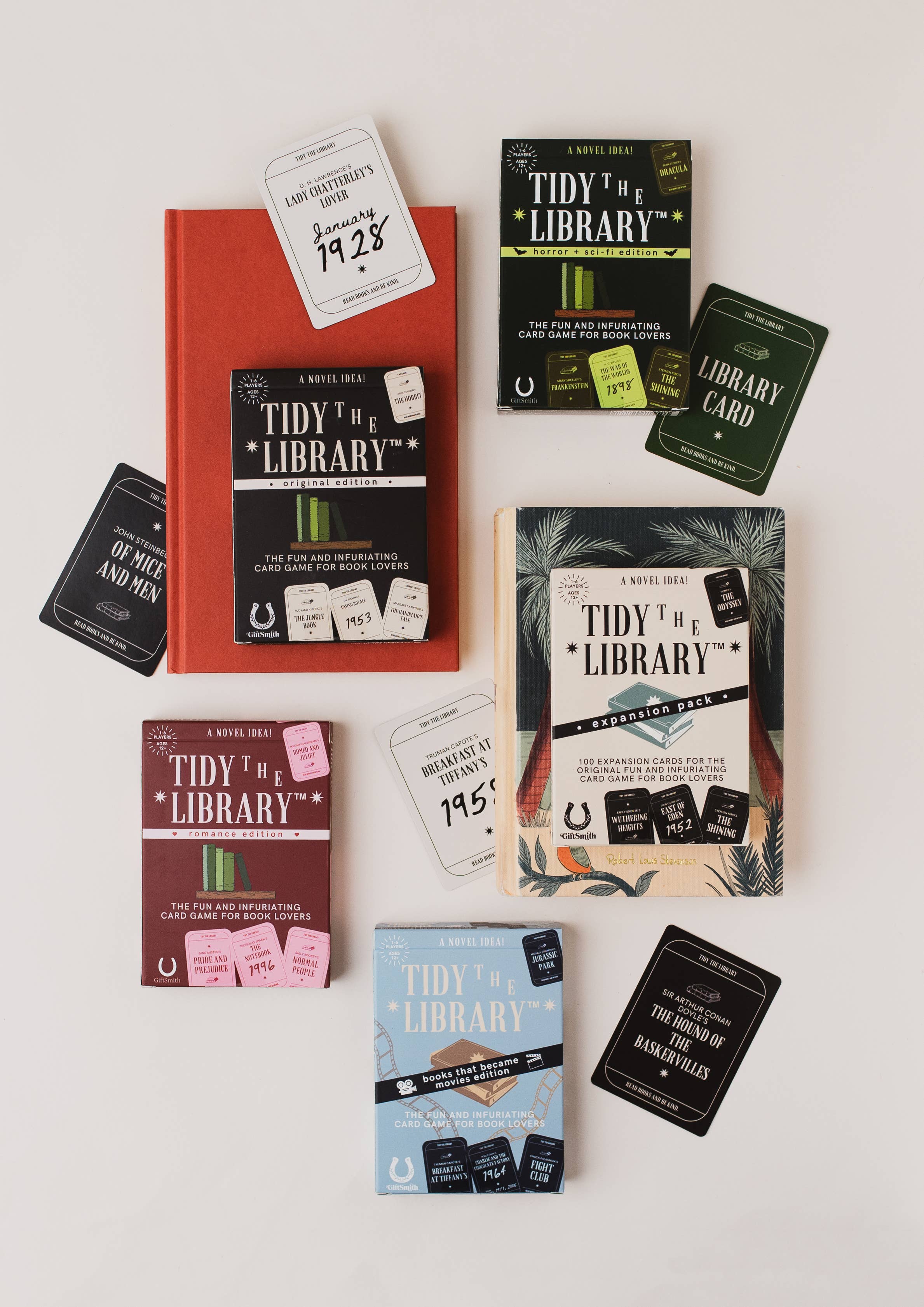 TIDY THE LIBRARY: The Original Card Game for Book Lovers