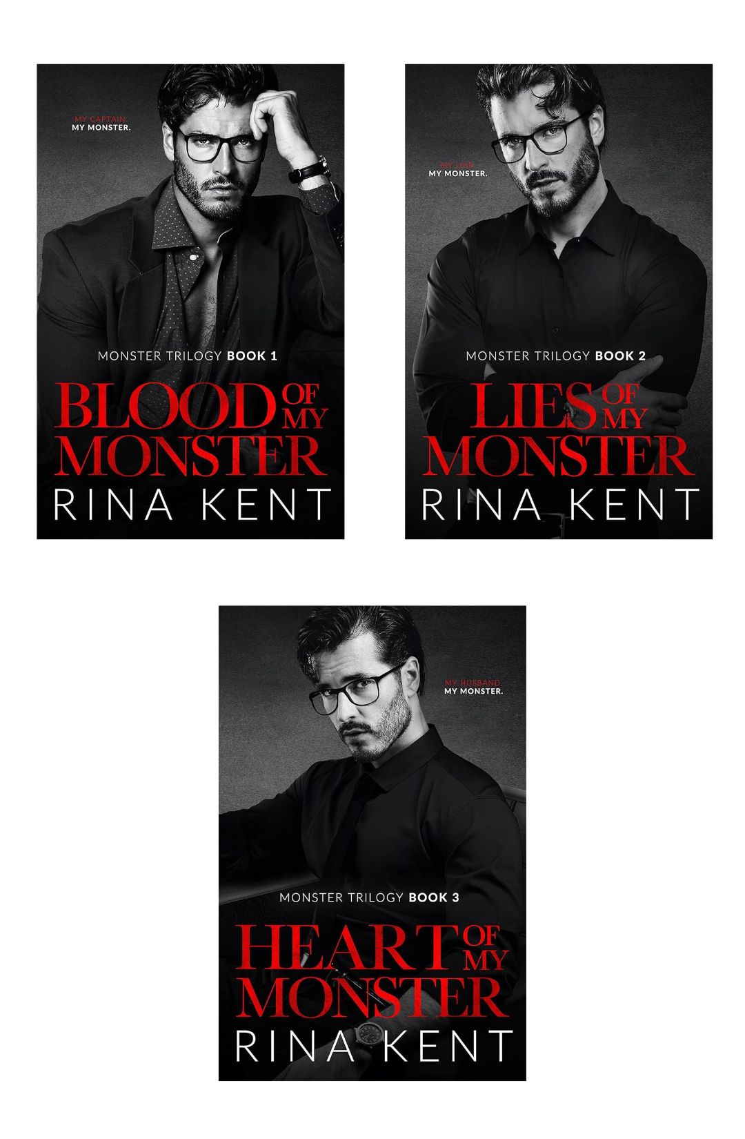 Monster Trilogy (Model Cover) By Rina Kent