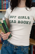 Hot Girls Read Books – White Tee