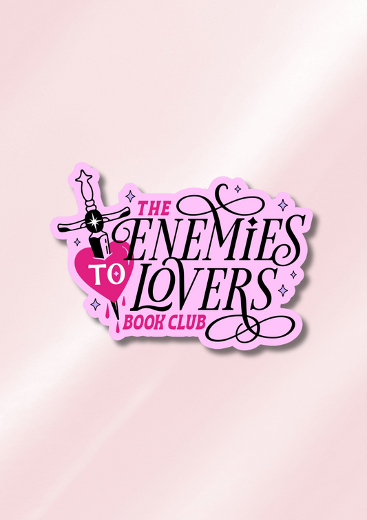 Enemies To Lovers Book Club Waterproof Vinyl Sticker