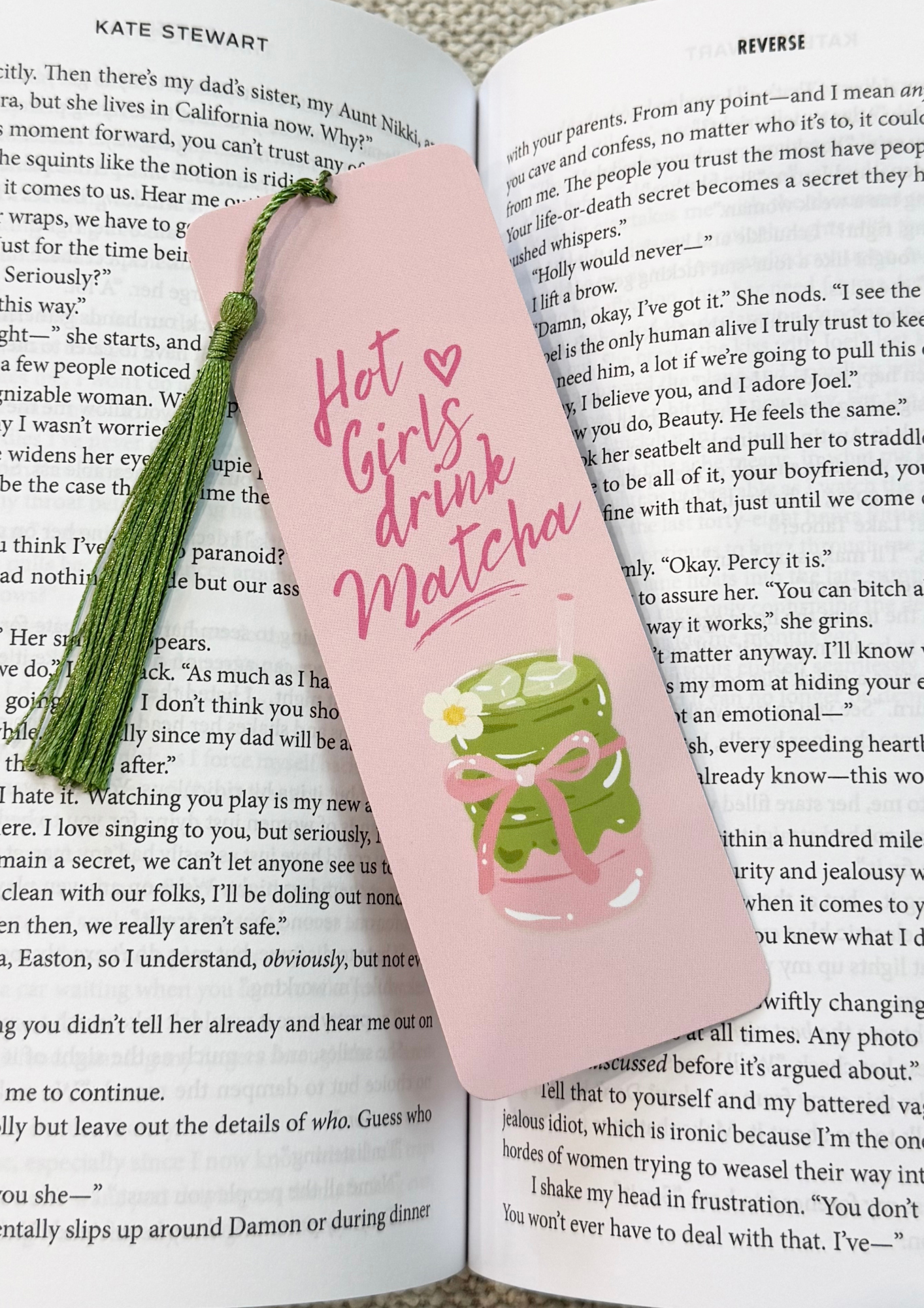 Hot Girls Drink Matcha Bookmark