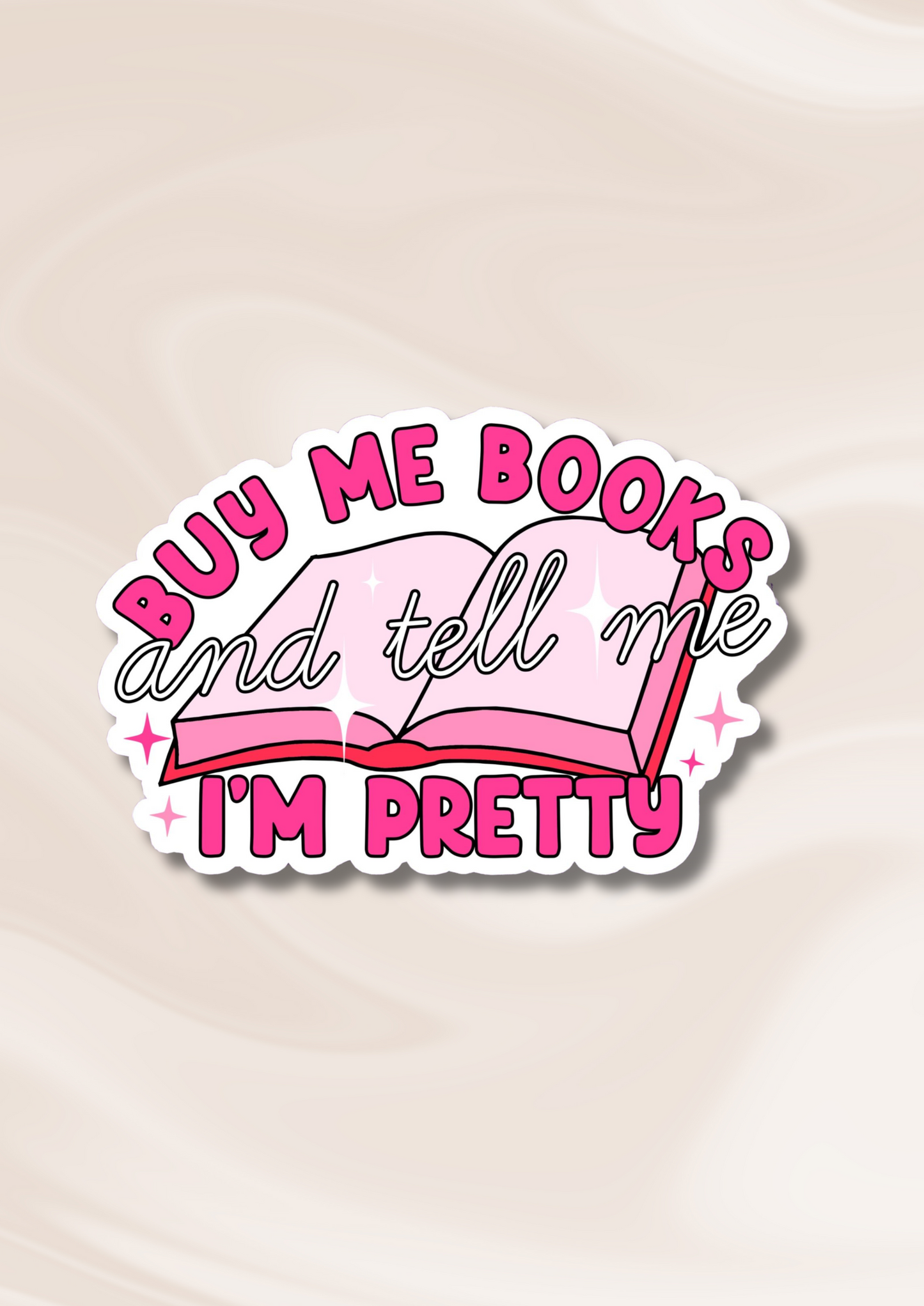 Buy Me Books Waterproof Vinyl Sticker