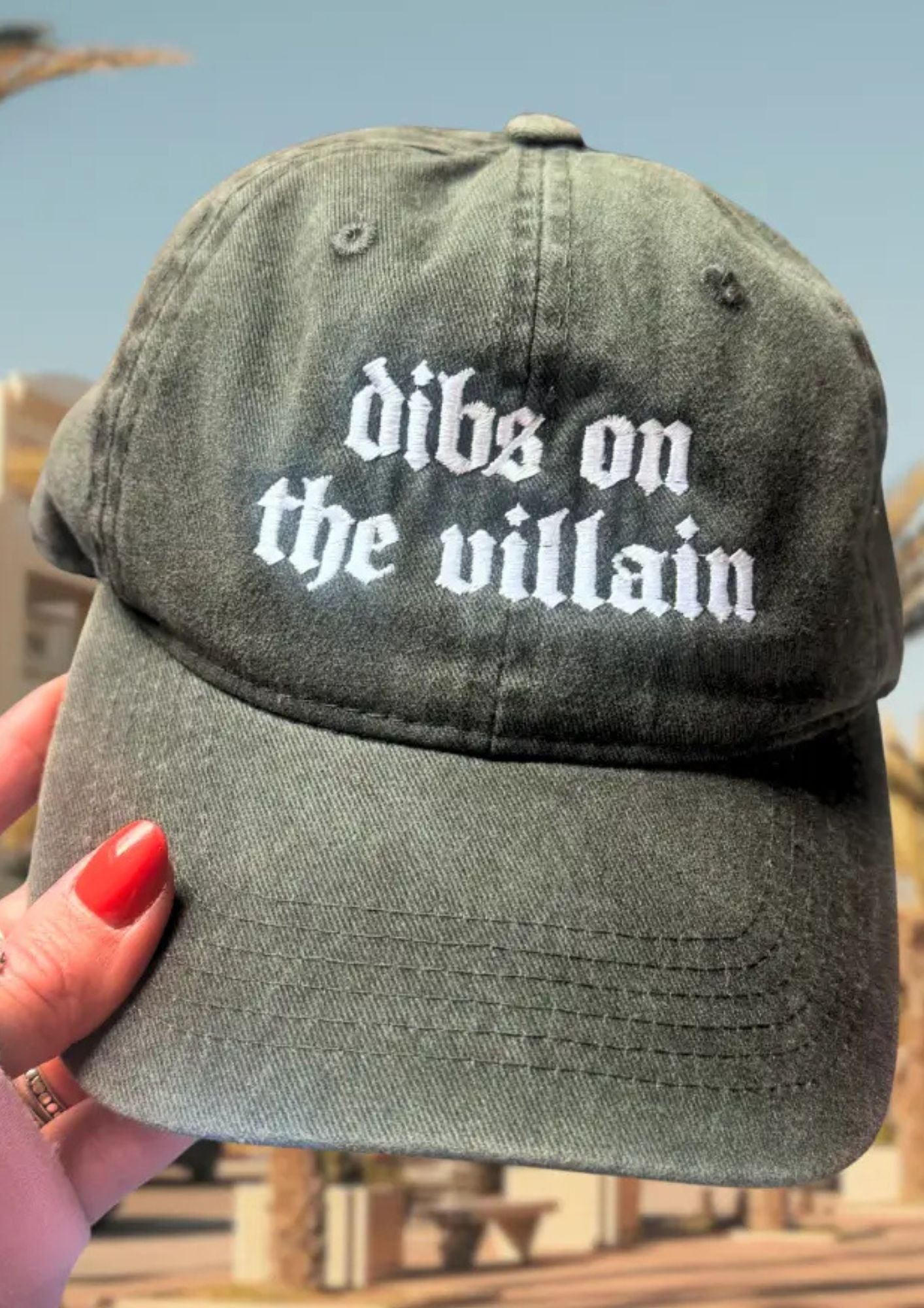 Dibs On The Villain Baseball Cap