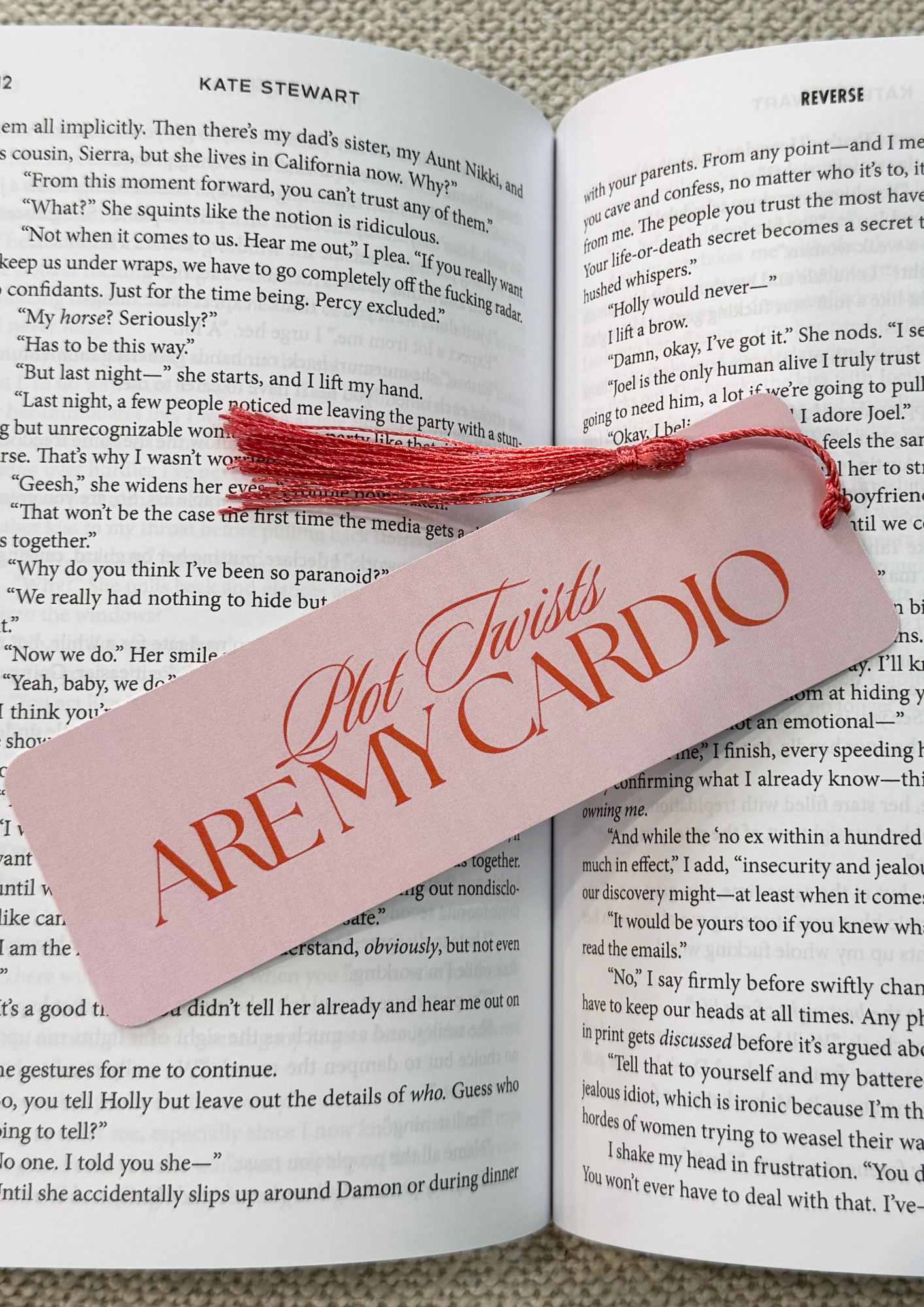 Plot Twists are my Cardio Bookmark