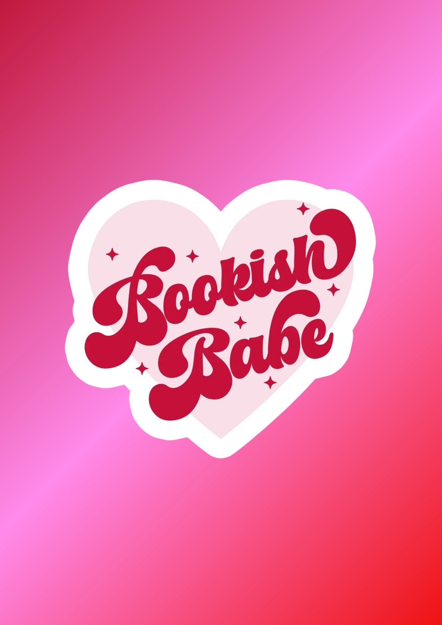 Bookish Babe Waterproof Vinyl Sticker