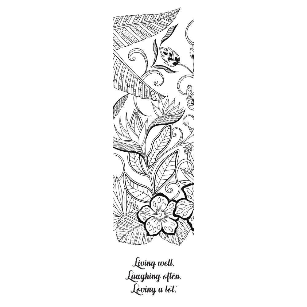 Mantras Coloring 40-Pack Bookmarks