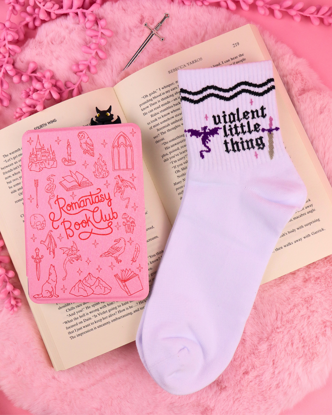 Violent Little Thing Bookish Socks for Book Lovers