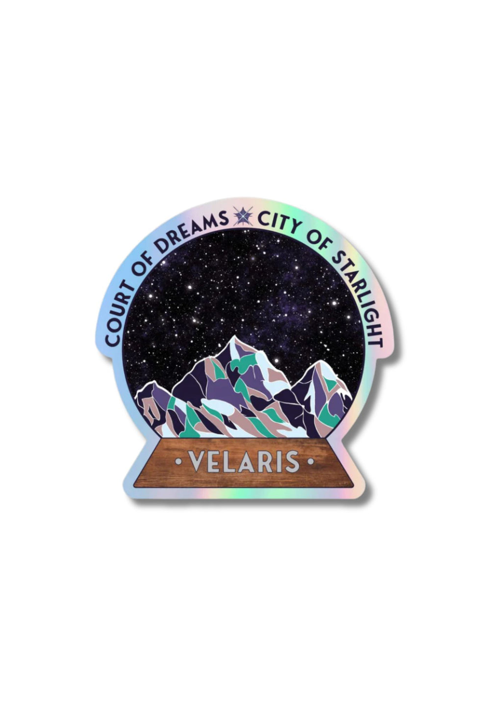 Velaris Star Globe Holo Sticker | A Court of Thorns & Roses