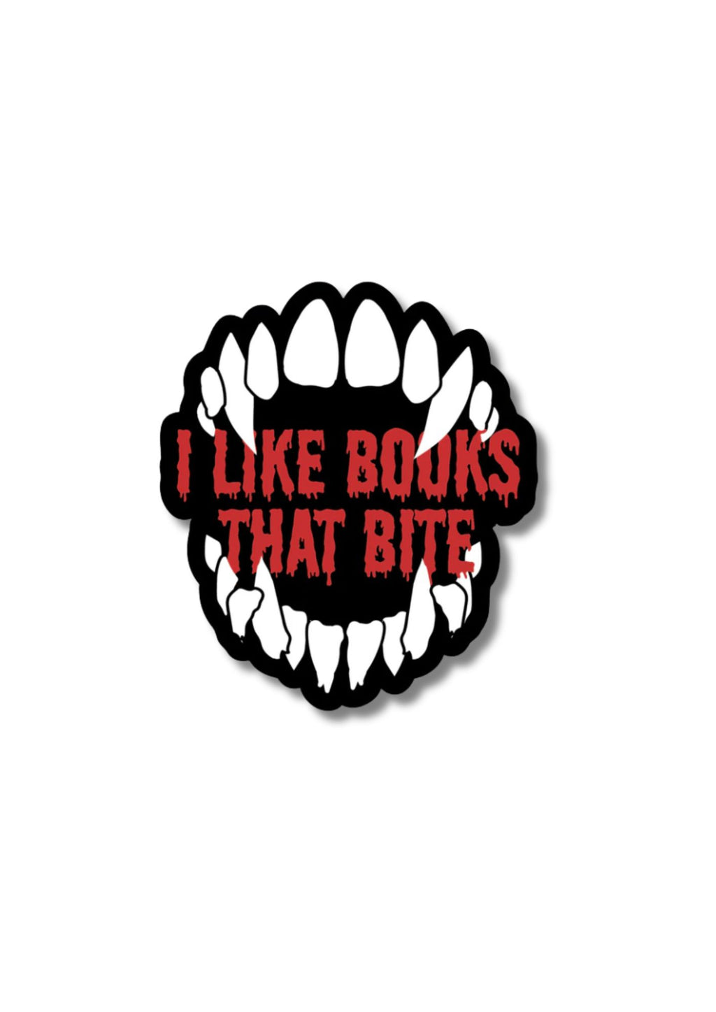 I Like Books That Bite Sticker