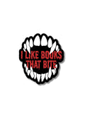 I Like Books That Bite Sticker