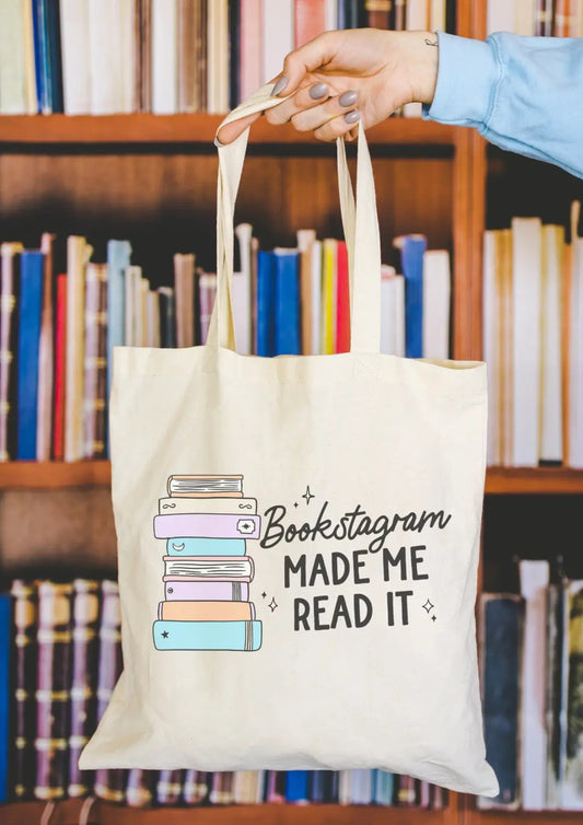 Bookstagram Made Me Read It Tote Bag