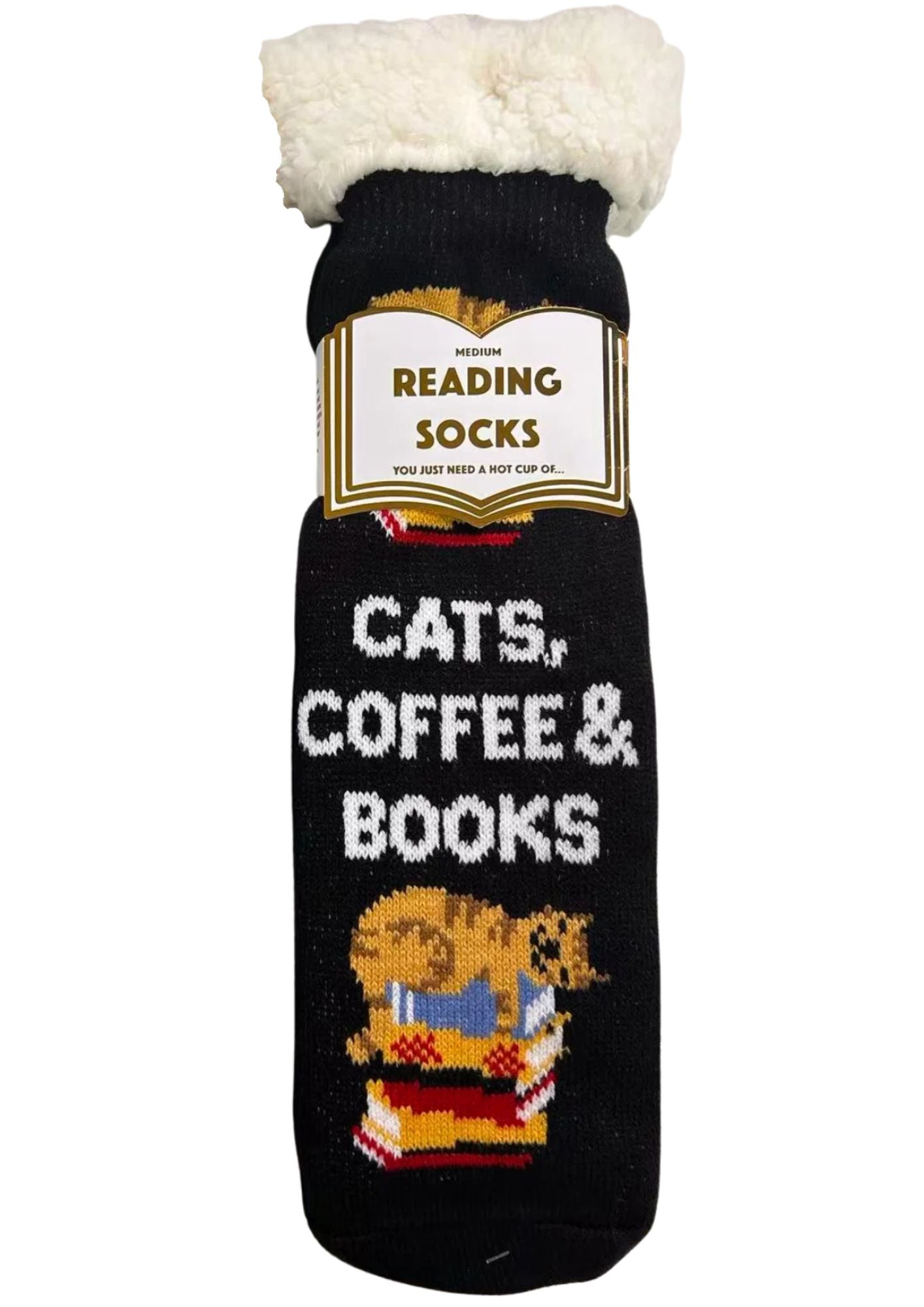 Reading Socks - Cats, Coffee and Books