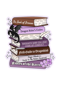 Fourth Wing Book Stack Sticker