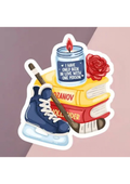 HR Book Stack Sticker