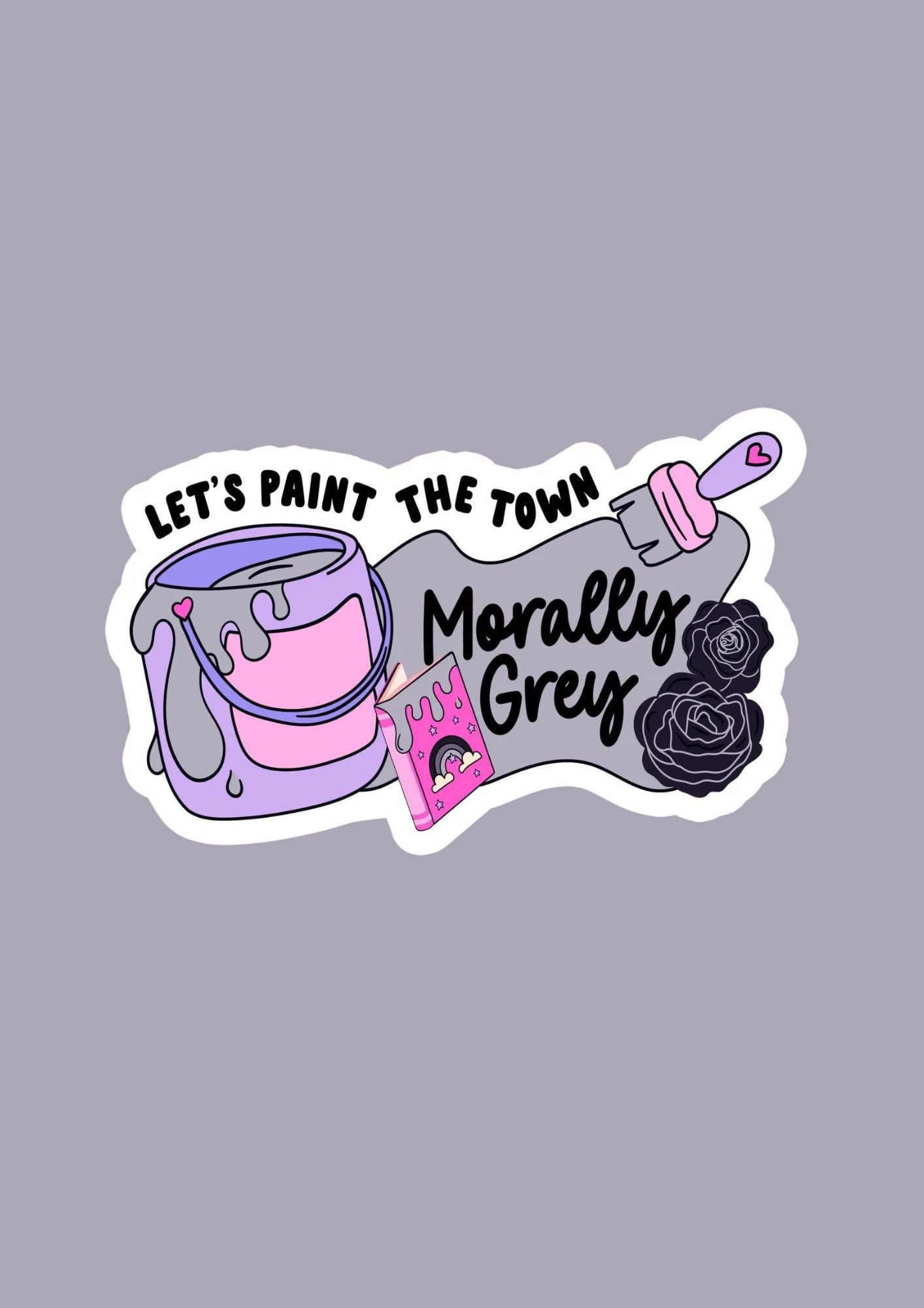 Morally Grey Waterproof Vinyl Sticker