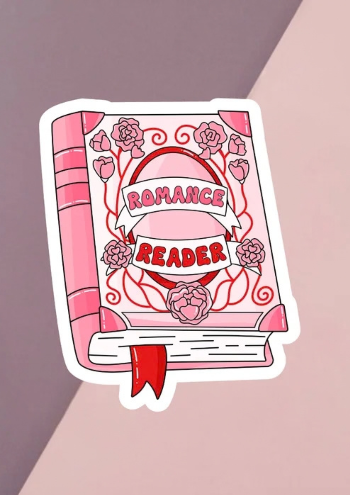 Romance Reader Book Sticker