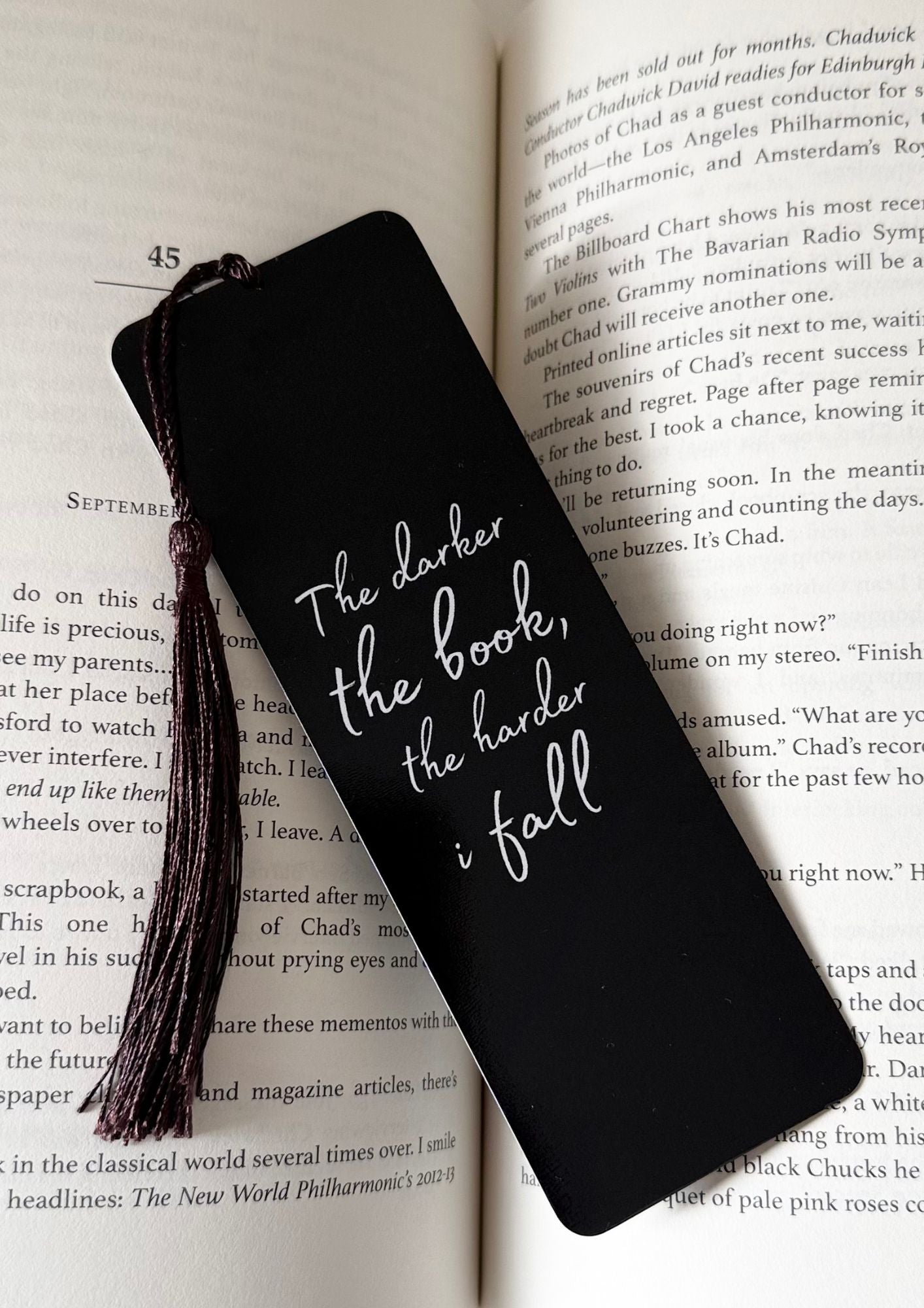 The Darker The Book Bookmark – Trilogyofromance