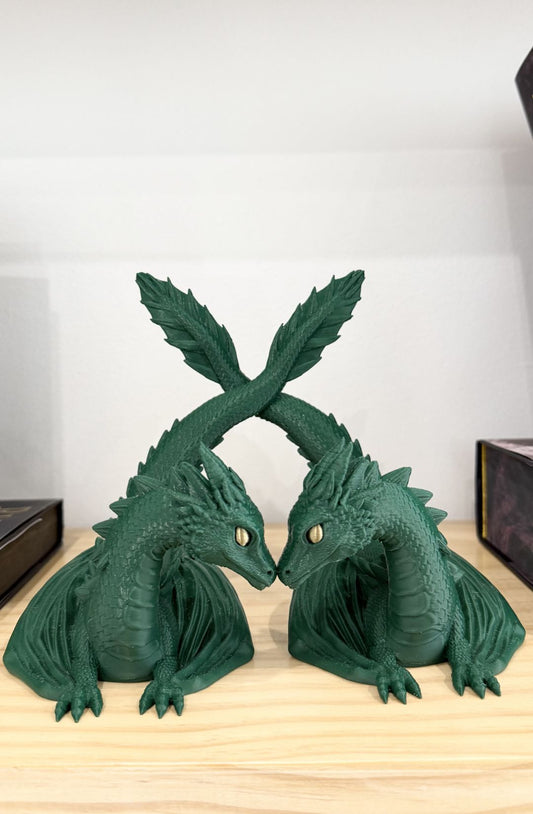 Book Display Twin Flame Dragon
