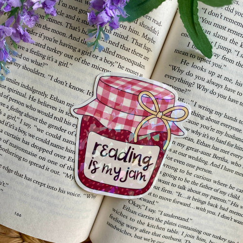 Bookish Holographic Stickers | Waterproof Vinyl 3” 