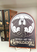Fourth Wing - Wooden Bookshelf Sign