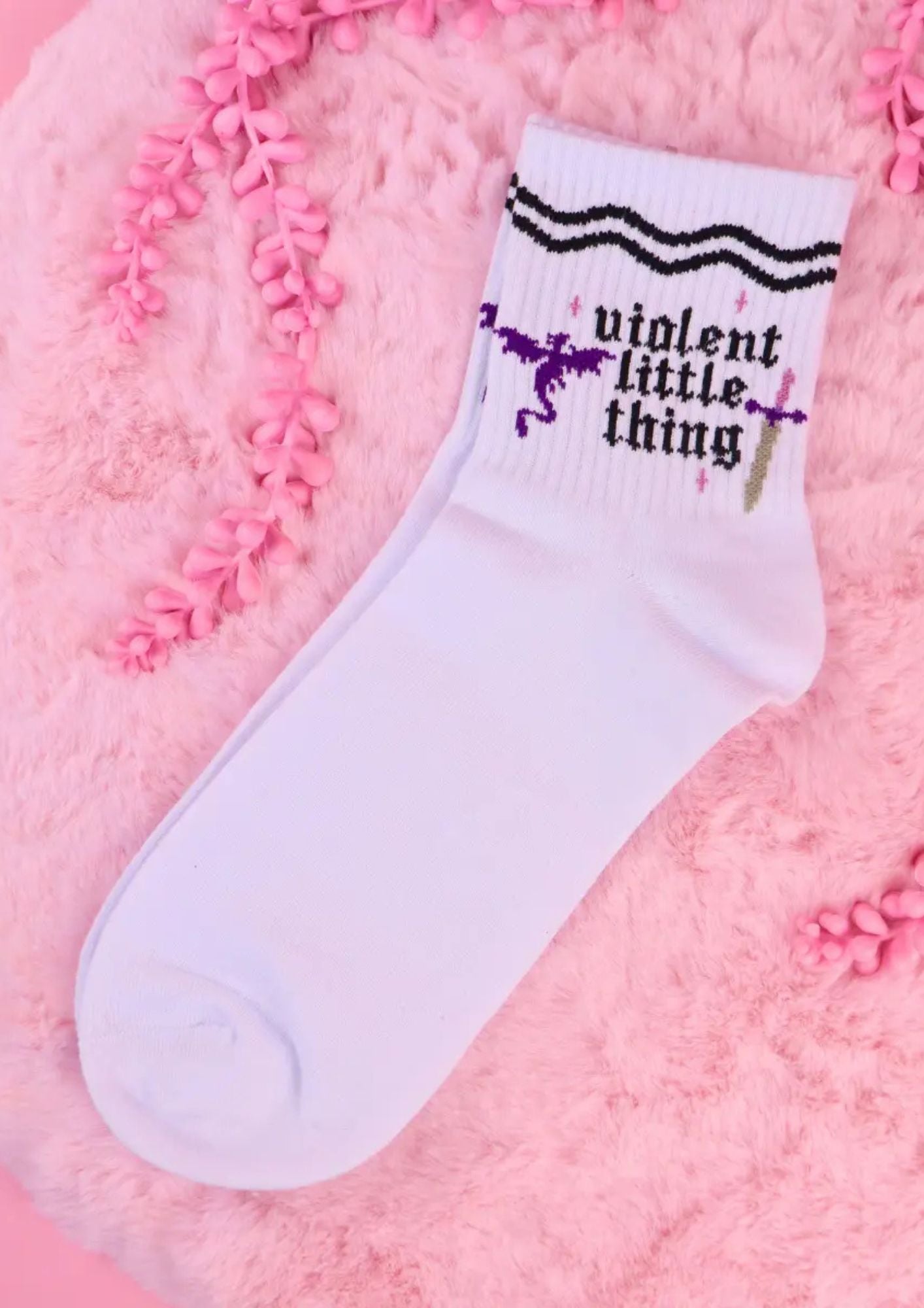 Violent Little Thing Bookish Socks for Book Lovers