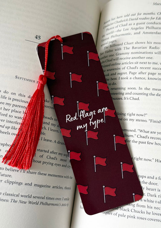 Red Flags are my type Bookmark