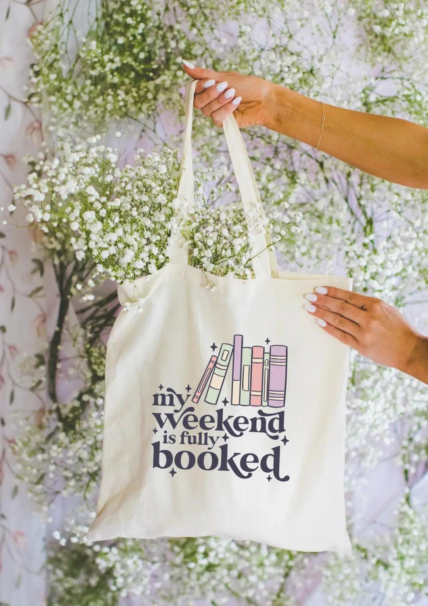 My Weekend Is Fully Booked Canvas Tote Bag