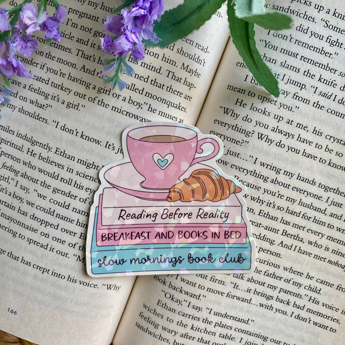 Bookish Holographic Sticker | Waterproof Vinyl 3”