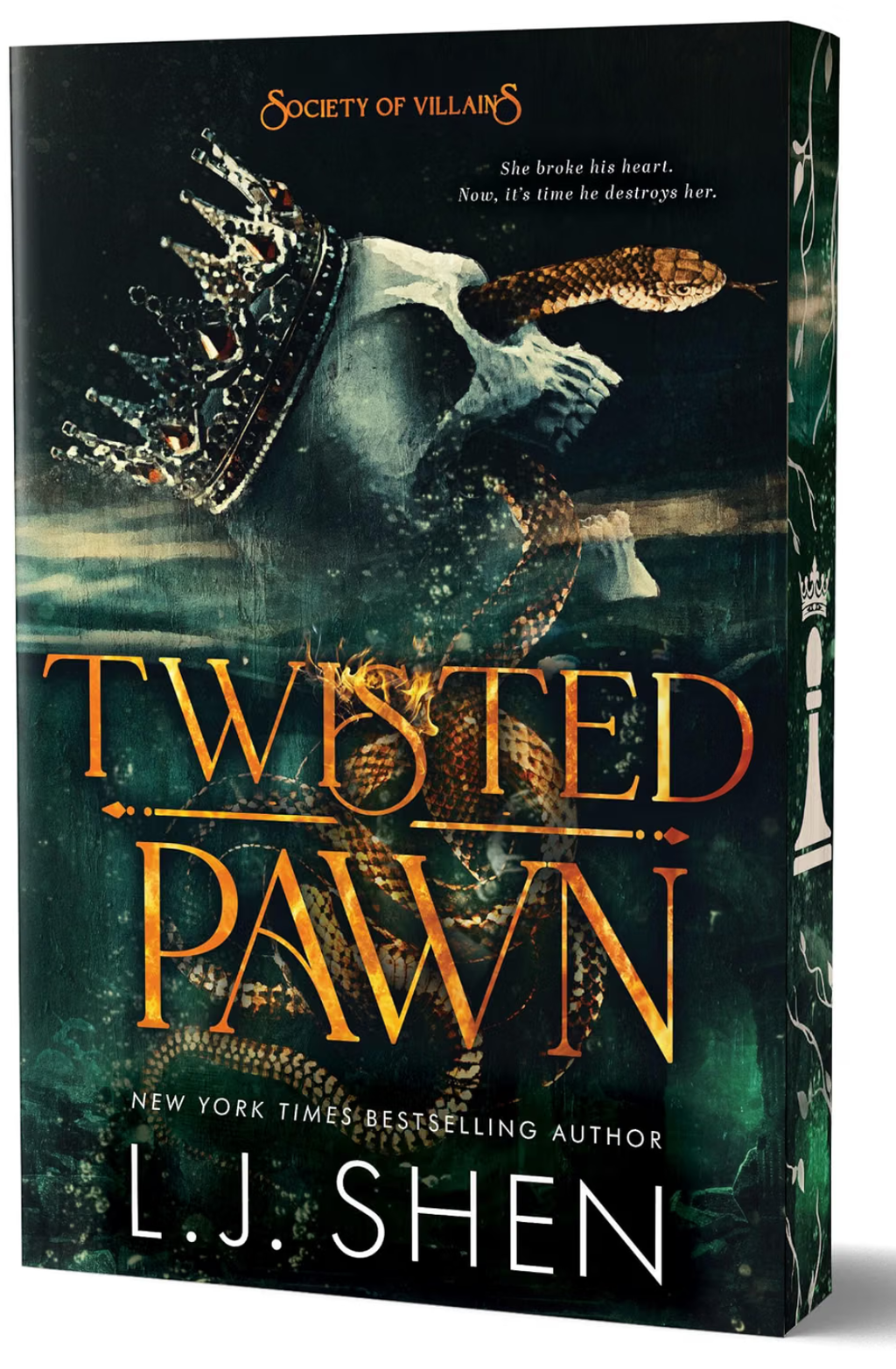 Twisted Pawn (Society of Villains, #2) by L.J. Shen (Deluxe Edition)