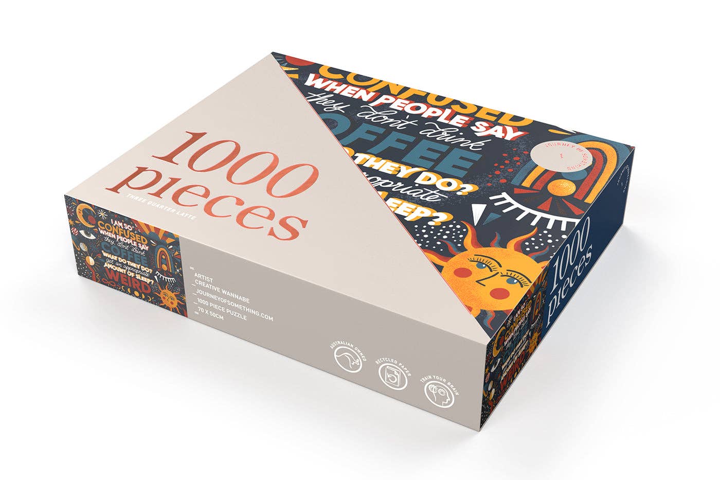 Three Quarter Latte - 1000 Piece Puzzle