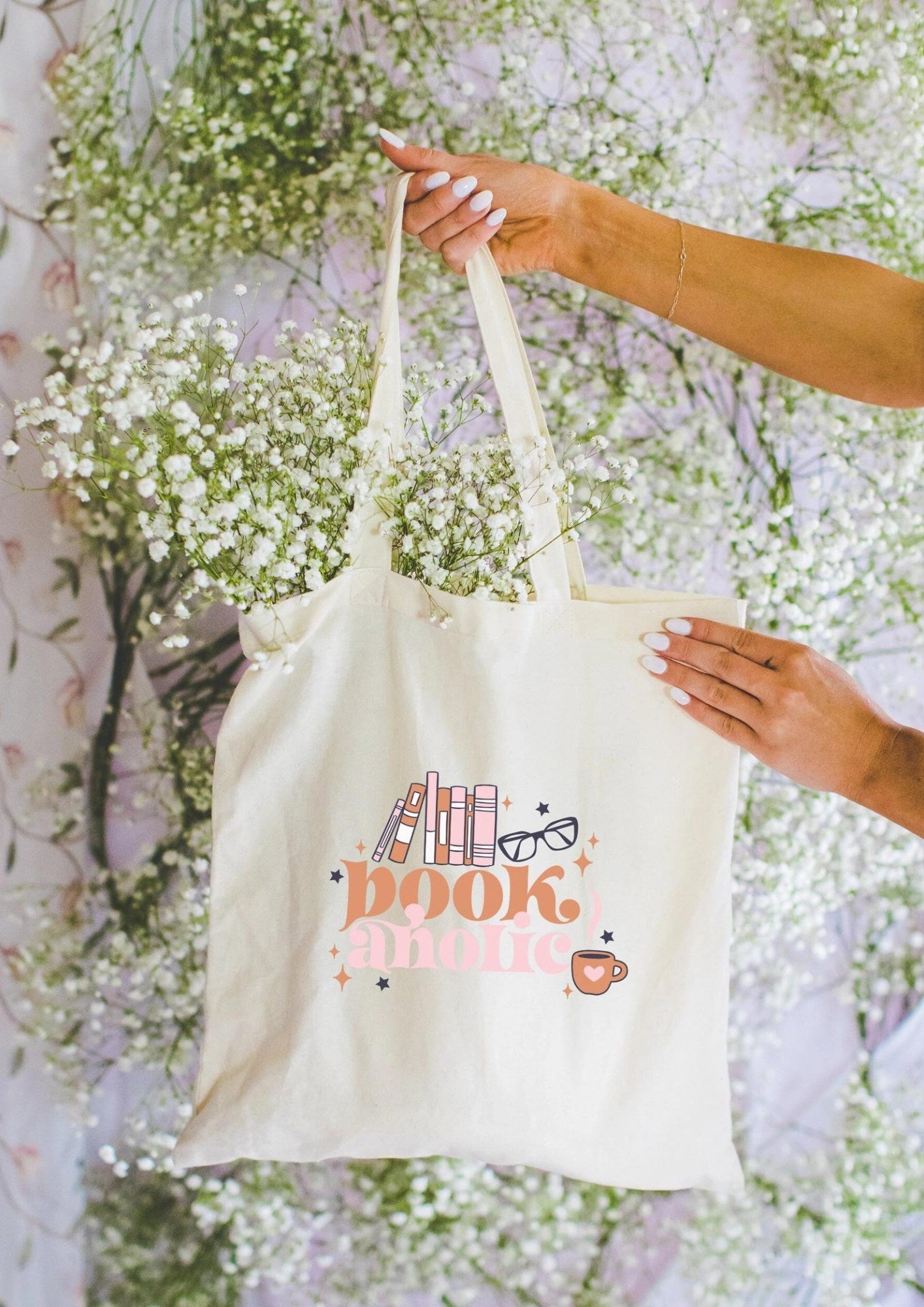 Bookaholic Canvas Tote Bag