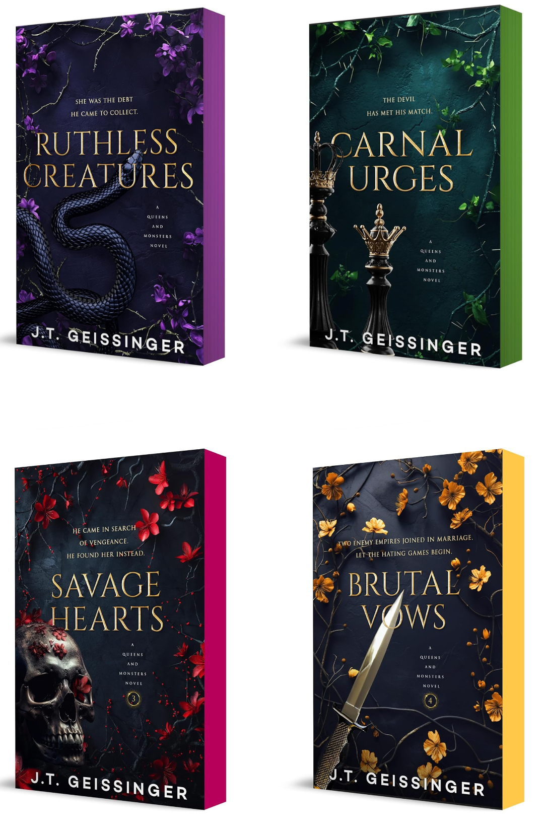 Queens & Monsters Series by J.T. Geissinger