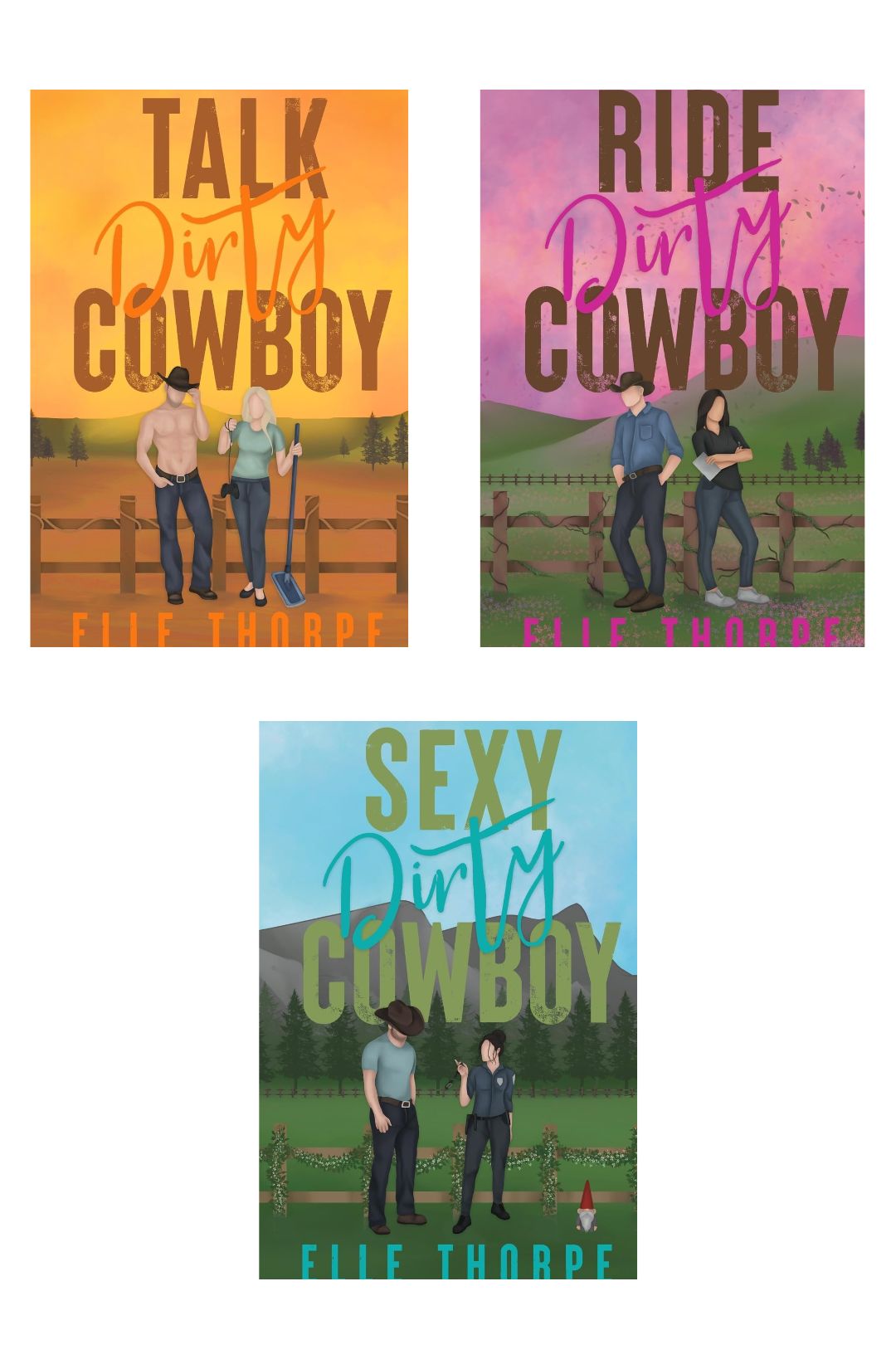 Dirty Cowboy Series by Elle Thorpe