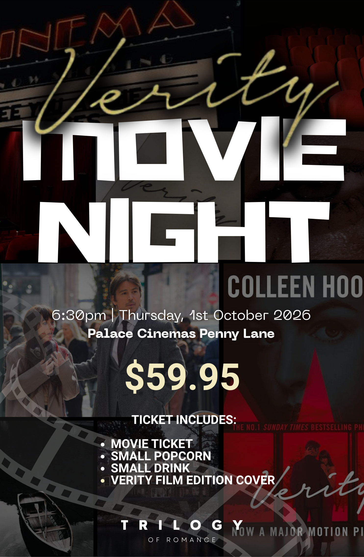 Verity Movie Night |  Thursday 1 October, Palace Cinemas Penny Lane