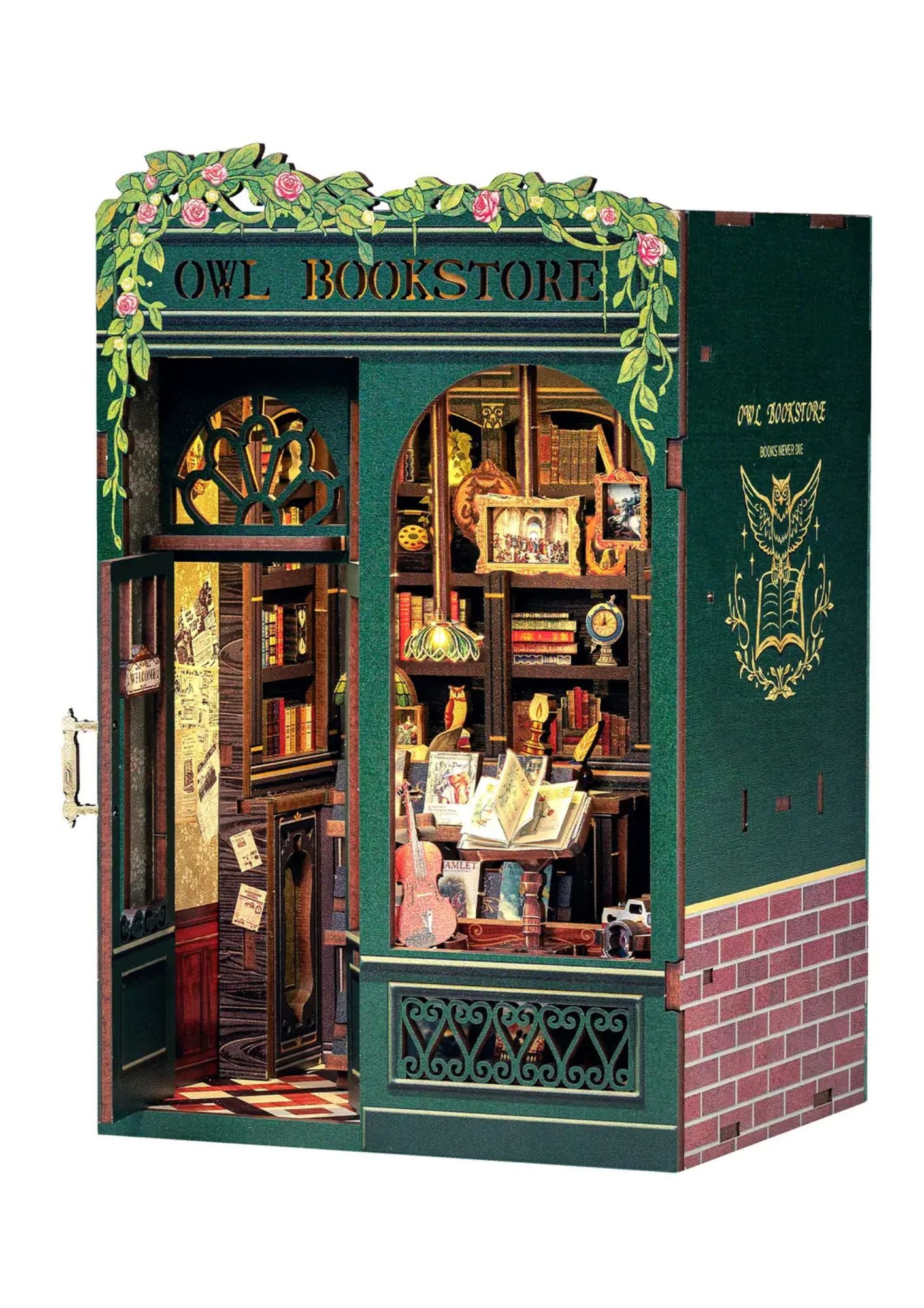 DIY Book Nook Kit: Owl Bookstore