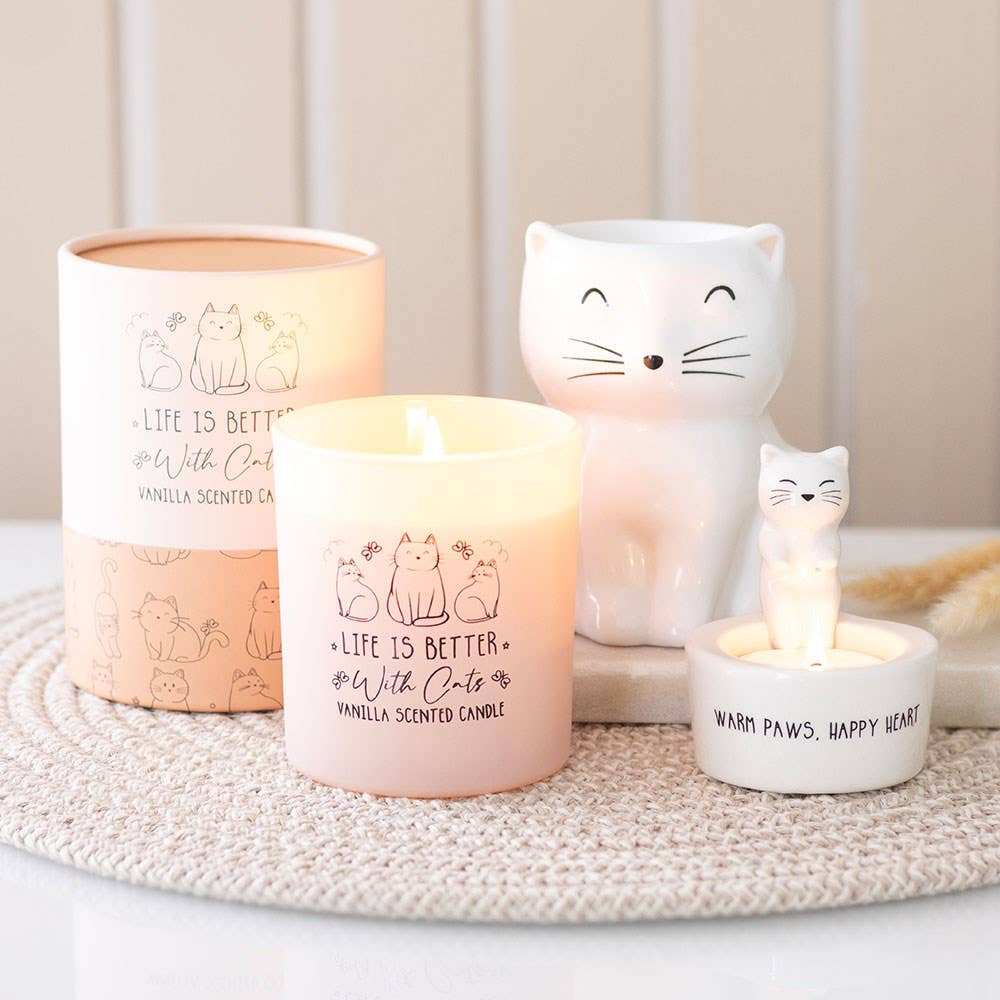 Life Is Better With Cats Vanilla Candle