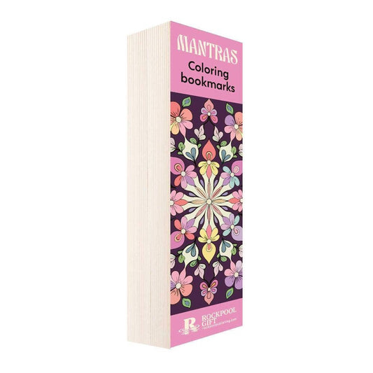 Mantras Coloring 40-Pack Bookmarks